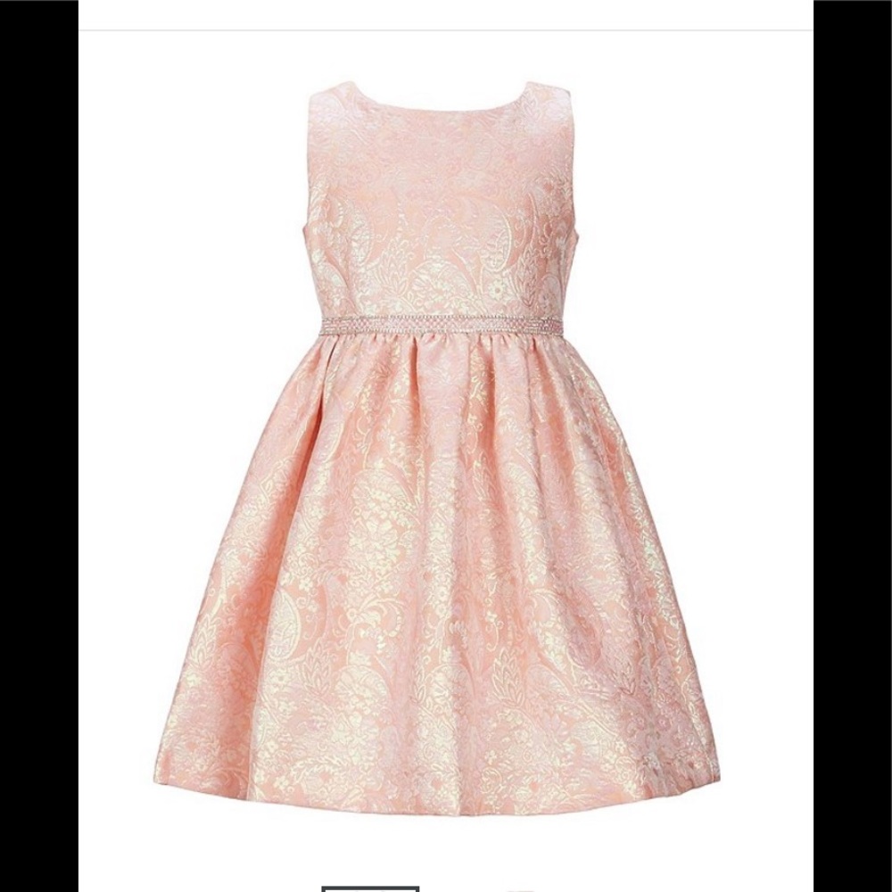 Bonnie Jean Jacquard Open Back Dress